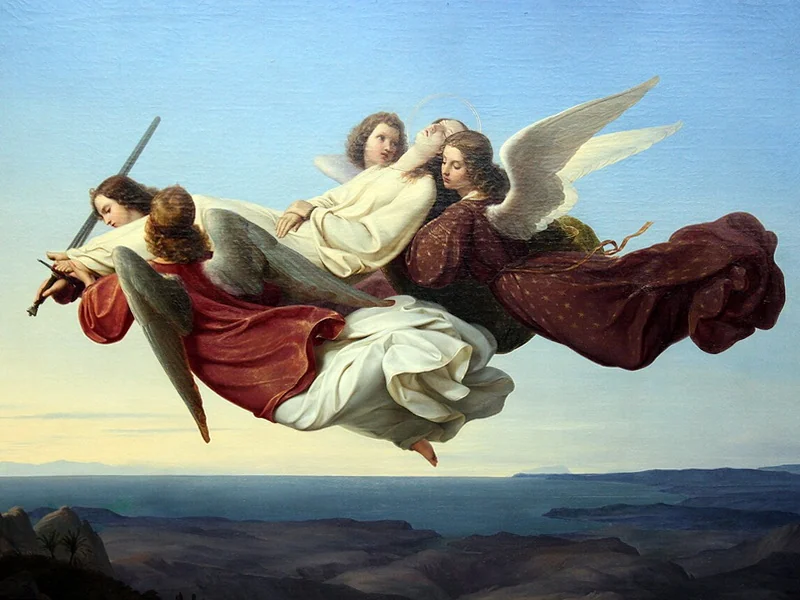 1806-Heinrich Karl Anton Mücke - Il corpo di Santa Caterina d'Alessandria, portato in paradiso dagli angeli